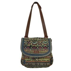 Sakroots Boho Tribal Print Crossbody Shoulder Bag
